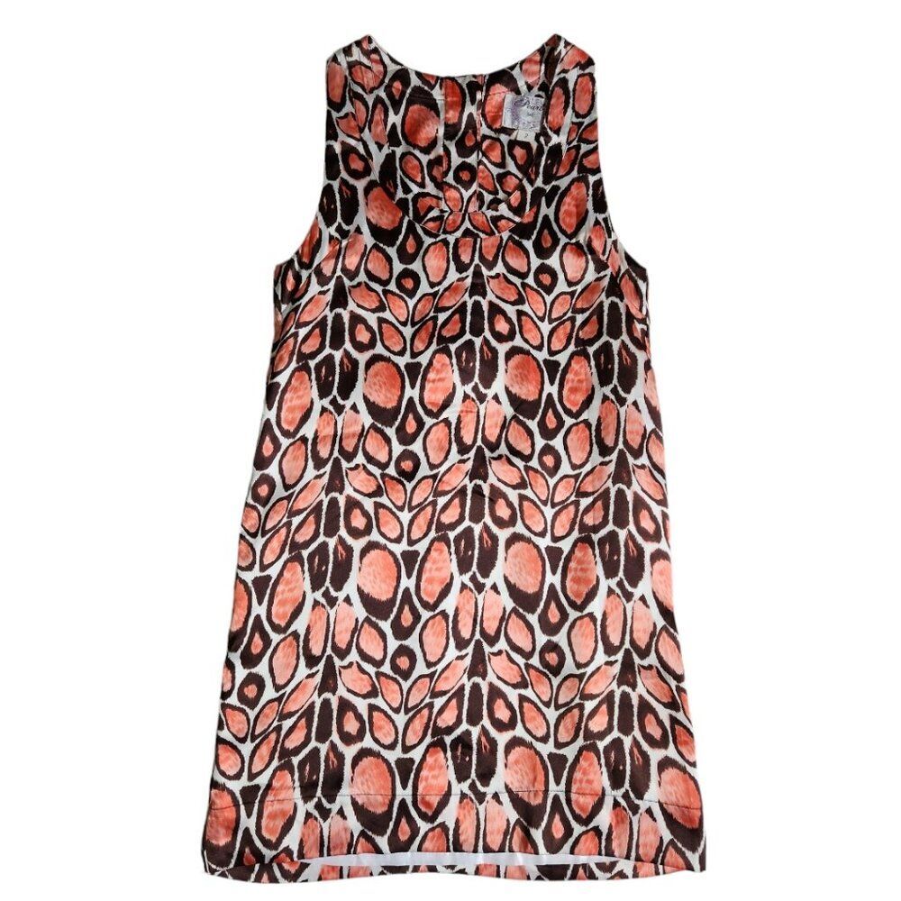 Pearl Southern Couture black pink white sleeveless dress sz 2